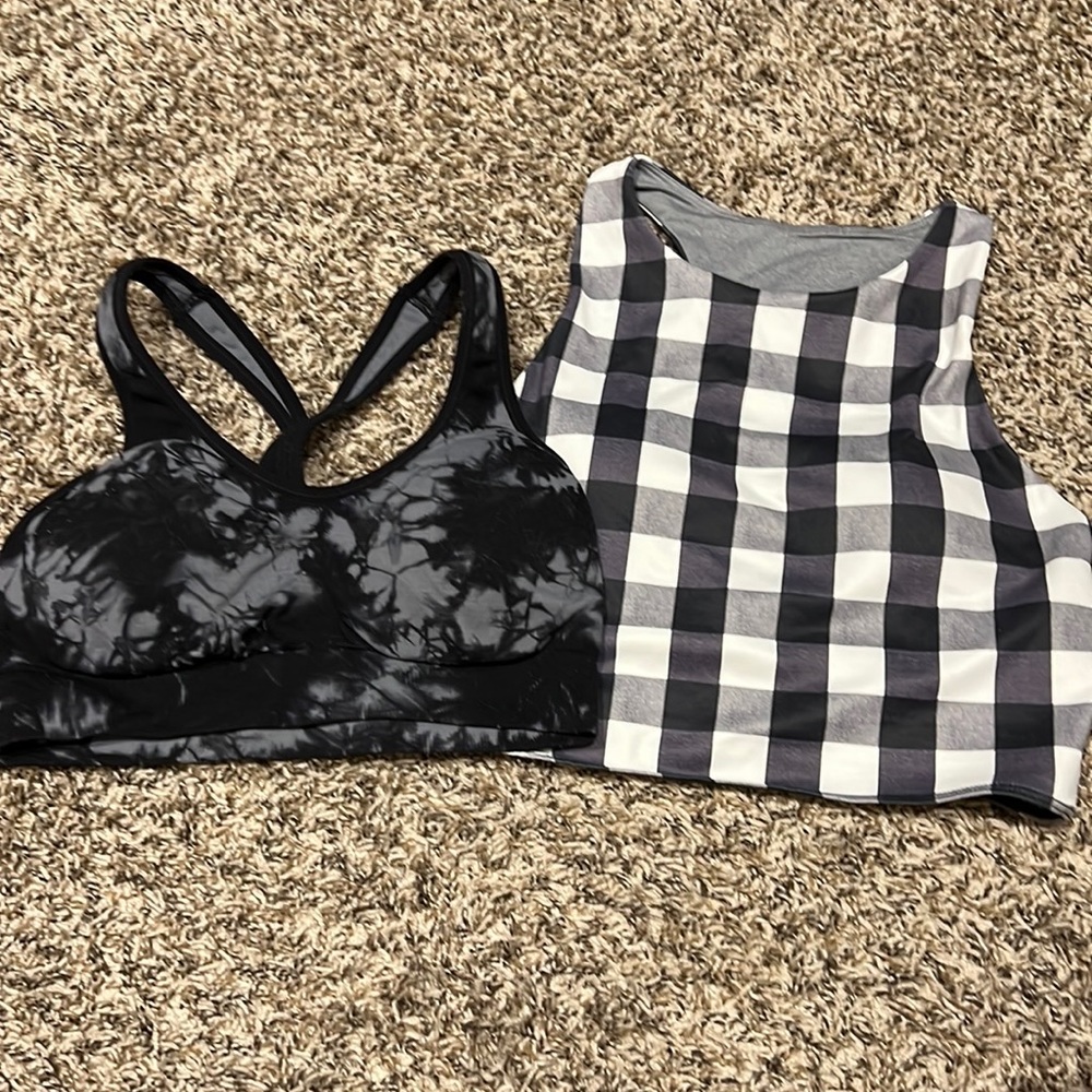 Pair of sports bras